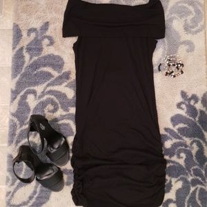 Black silluette cocktail dress
